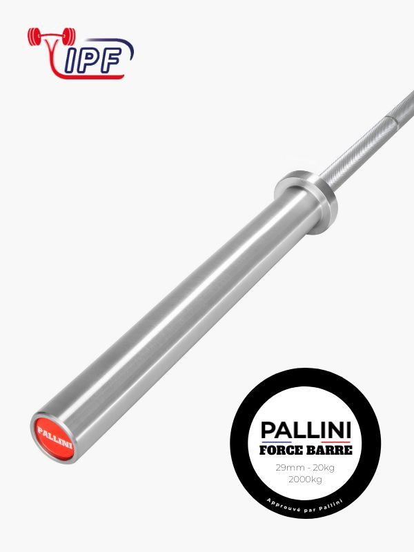 Pallini FORCE Barre · 20kg · Force Athlétique